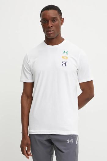 Tréningové tričko Under Armour biela farba, s potlačou, 1390165