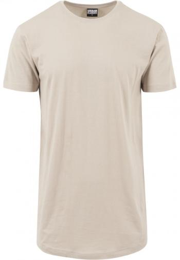 Pánske tričko Urban Classics Shaped Long Tee sand - 5XL