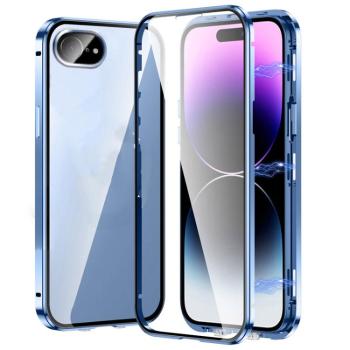 Magnetický kryt 360 pre Apple iPhone 16e modrý