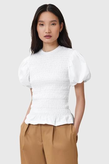 Blúzka AllSaints DAEL biela farba, W013JD