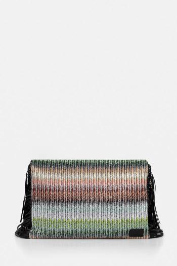 Listová kabelka Missoni Clutch Fringes čierna farba, MI10064F