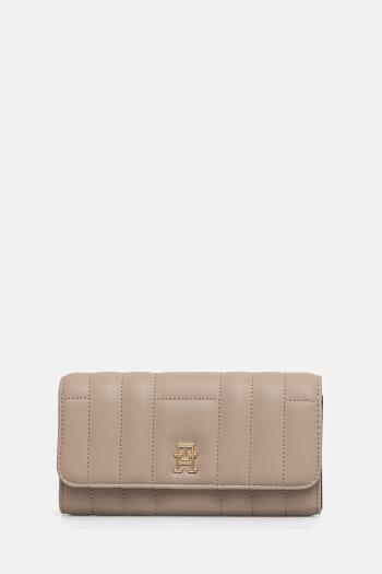 Peňaženka Tommy Hilfiger dámska, béžová farba, AW0AW17475