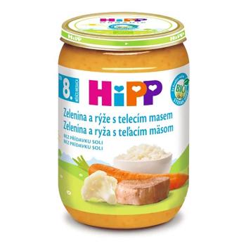 HIPP Zelenina s ryžou a teľacím mäsom BIO 220 g