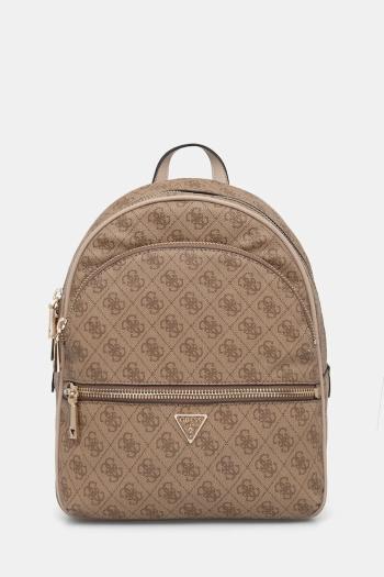 Ruksak Guess MANHATTAN dámsky, béžová farba, malý, vzorovaný, HWSG71 18330