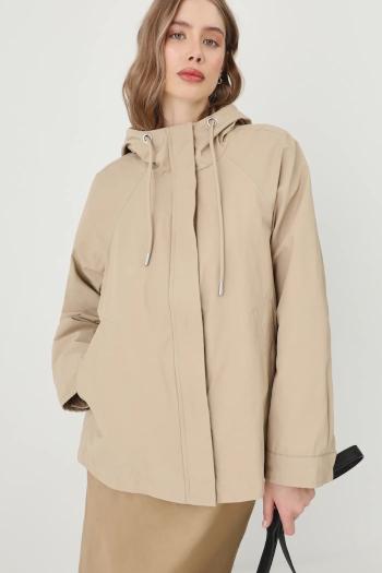 Bunda parka Medicine dámska, béžová farba, prechodná, oversize