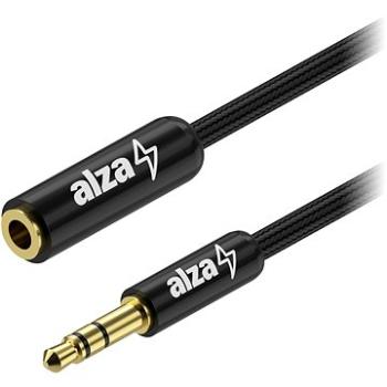 AlzaPower AluCore Audio 3,5 mm Jack (M) to 3,5 mm Jack (F) 5 m čierny (APW-CBA3JF05B)
