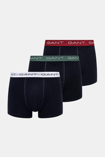 Boxerky Gant 3-pak pánske, tmavomodrá farba, 902443004