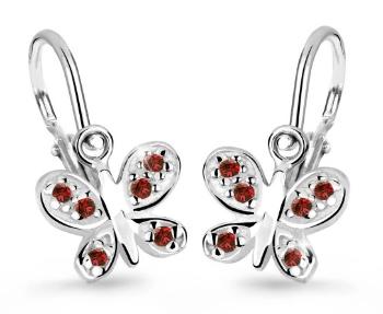 Cutie Jewellery Detské náušnice z bieleho zlata C2748-10-X-2 červená