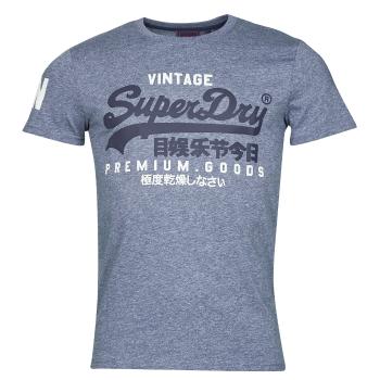 Superdry  VL TEE  Tričká s krátkym rukávom Modrá