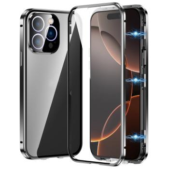 Magnetický kryt 360 pre Apple iPhone 16 Pro Max čierny