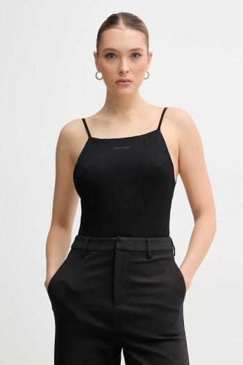 Body Dkny čierna farba, holý chrbát, DJ5T1412