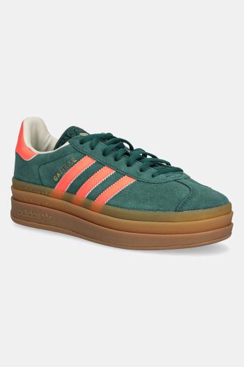 Tenisky adidas Originals GAZELLE BOLD zelená farba, JQ7408