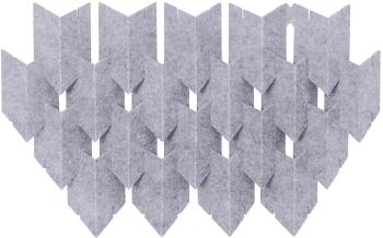 Mega Acoustic DART-PET 12 Pieces White-Gray Absorpčný penový panel