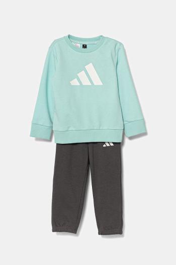 Detská tepláková súprava adidas tyrkysová farba, JC9650