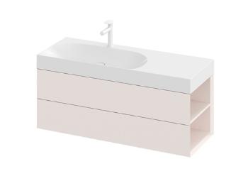 Skrinka pod umývadlo bez umývadla Ravak Lite 120x43x45 cm alabaster pink X000001896