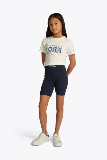 Detské krátke nohavice Tommy Hilfiger tmavomodrá farba, jednofarebné, KG0KG08458