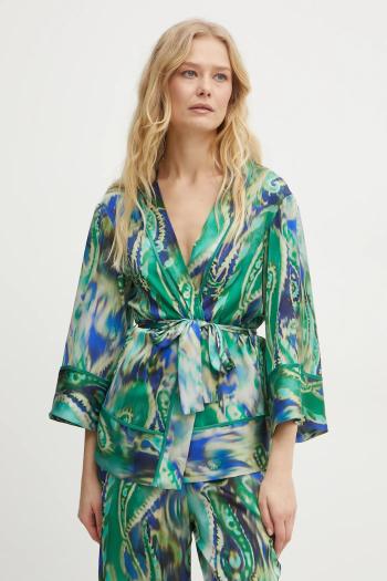 Kimono Simona Corsellini béžová farba, vzorovaná, P25CPGI012