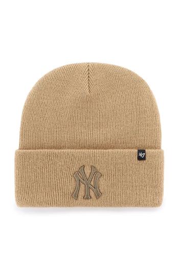 Čiapka 47 brand MLB New York Yankees béžová farba, B-HYMKR17ACE-KHL