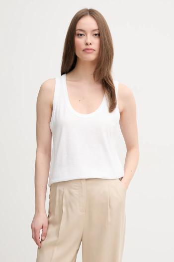 Bavlnený top United Colors of Benetton biela farba, 3BVXDH00Z