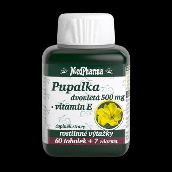 MEDPHARMA Pupalka dvojročná 500 mg + Vitamín E 67 tvrdých kapsúl