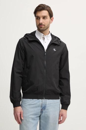 Bunda Calvin Klein Jeans pánska, čierna farba, prechodná, J30J327254