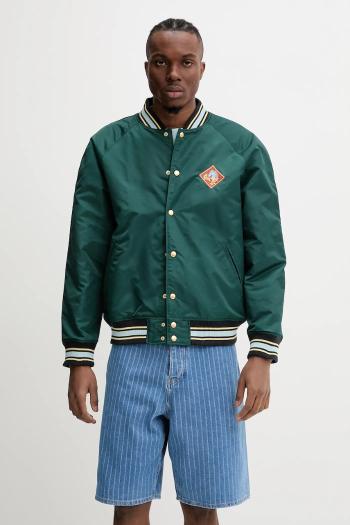 Bunda Drôle de Monsieur Le Bomber Polo zelená farba, prechodná, G-JT219-PA014-DGN