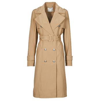 Guess  LS JADE BELTED TRENCH  Kabátiky Trenchcoat Béžová