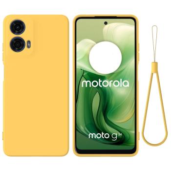 RUBBER Ochranný kryt pre  Motorola Moto G04 / G24 / G24 Power žltý