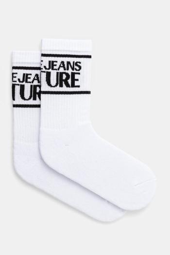 Ponožky Versace Jeans Couture dámske, biela farba, 78HA0J04 ZG079