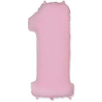 Balón fóliový číslica svetlo ružová 102 cm – 1 (8435102305623)