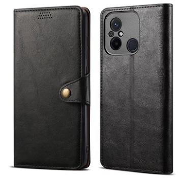 Lenuo Leather flipové puzdro na Xiaomi Redmi 12C, čierna (348434)