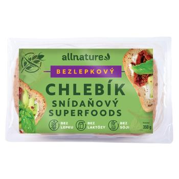 ALLNATURE Bezlepkový chlebík raňajkový superfoods 350 g