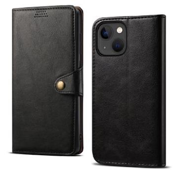 Lenuo Leather flipové puzdro pre iPhone 14, čierne (348340)