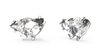 Guess Elegantné náušnice s kryštálmi Wonderlights JUBE04415JWRHT/U