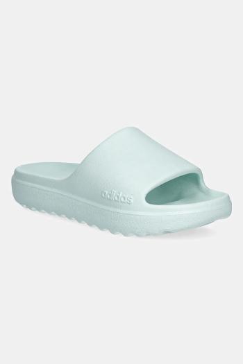 Šľapky adidas 0 tyrkysová farba, JQ7461