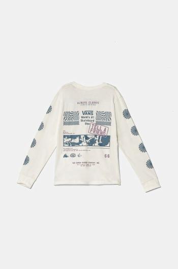 Detská bavlnená košeľa s dlhým rukávom Vans Always Classic BFF biela farba, VN000J89FS81