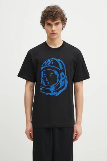 Bavlnené tričko Billionaire Boys Club Cracked Flock Print Astro T-Shirt pánske, čierna farba, s potlačou, B25156