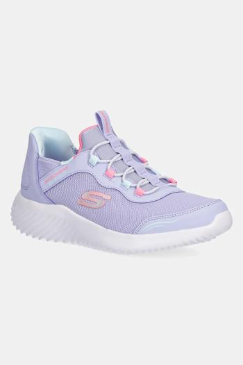 Detské tenisky Skechers BOUNDER fialová farba, 303585L