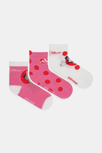 Ponožky adidas Performance 3-pak ružová farba, JH3267