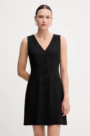 Šaty Calvin Klein Jeans čierna farba, mini, áčkový strih, J20J225271