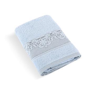 Prosop frotir Bellatex colecția Orchidea albastru deschis, 50 x 100 cm, albastru deschis, 50 x 100 cm