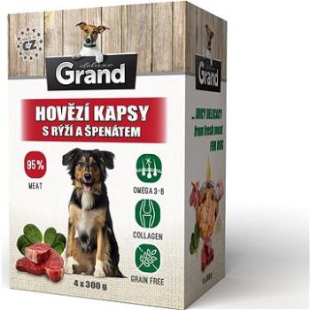 Grand deluxe hovädzie s ryžou a špenátom 4× 300 g (8594029444379)