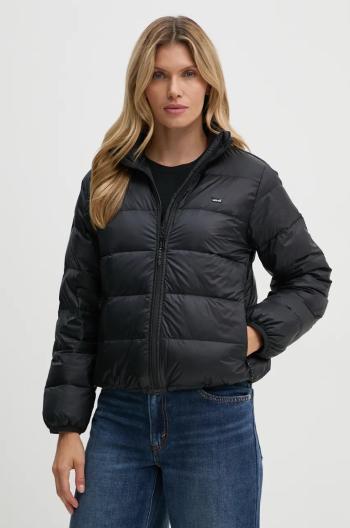 Páperová bunda Levi's dámska, čierna farba, prechodná, A8320