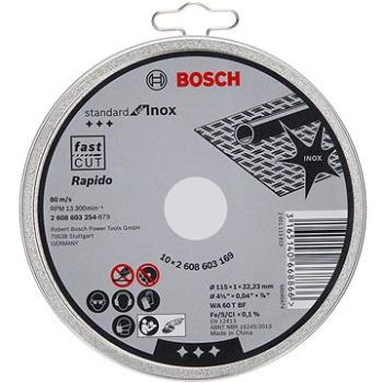 BOSCH Rezacie kotúče Standard for Inox, 10 ks (2.608.603.254)