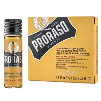 Proraso Súprava olejov na plnofúz Hot Oil Beard Treatment 4 x 17 ml