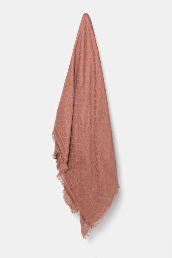 Šatka Calvin Klein dámska, ružová farba, vzorovaná, K60K608779