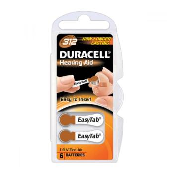 DURACELL 312 EASYTAB 1.4V, 6 batérií