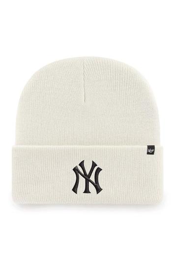 Čiapka 47 brand MLB New York Yankees béžová farba, z hrubej pleteniny, B-HYMKR17ACE-NTD