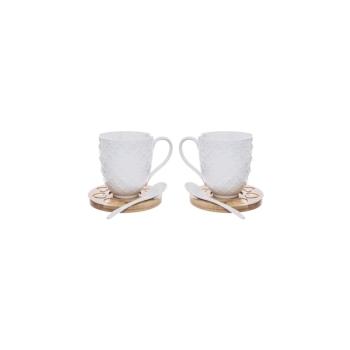Porcelán bögre szett 2 db-os 370 ml Whiteline – Orion