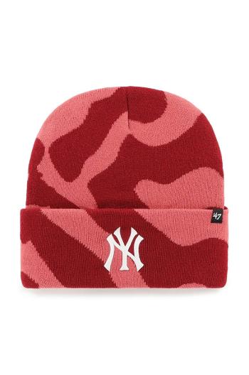 Čiapka 47 brand MLB New York Yankees červená farba, B-FRFMK17ACE-IR